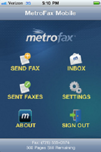 MetroFax Mobile App