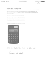 eFax sample send fax